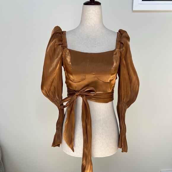 ELAN STUDIO Women's Dalgona Chiffon Dream Top Size M - Picture 3 of 8